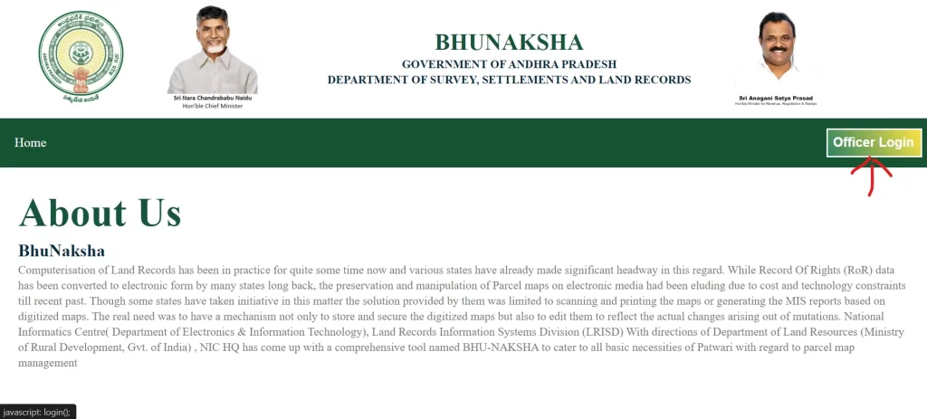 Bhunaksha AP login