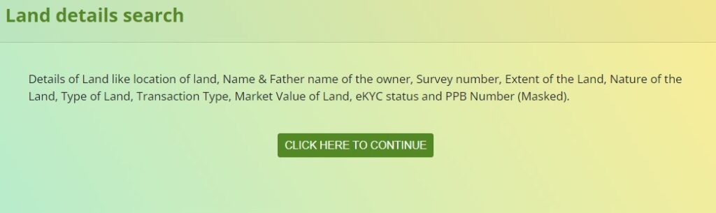 Dharani Land Details With Survey Number