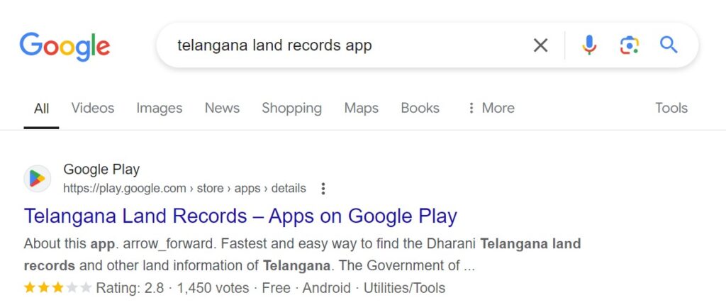 Telangana Land Records App